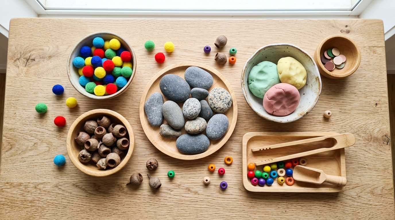 10 Simple Sensory Play Ideas Using Loose Parts